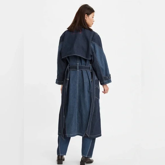 Levi’s® Red Twisted Trench Coat - Picture 2 of 11